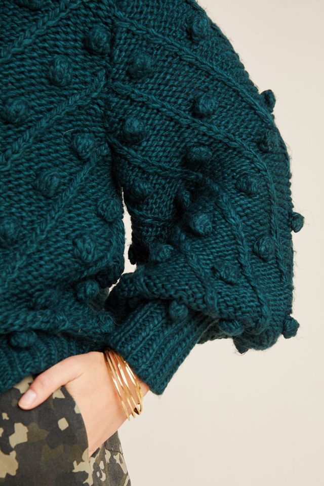 Evergreen Pommed Sweater #3