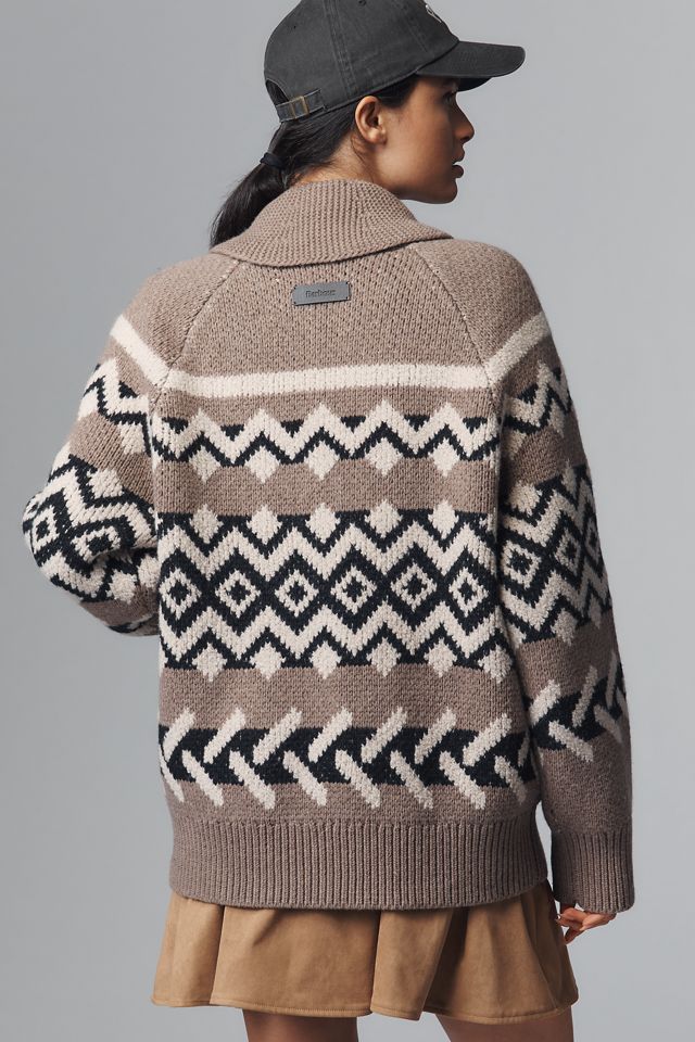 Barbour Klara Knitted Zip Cardigan Sweater #1