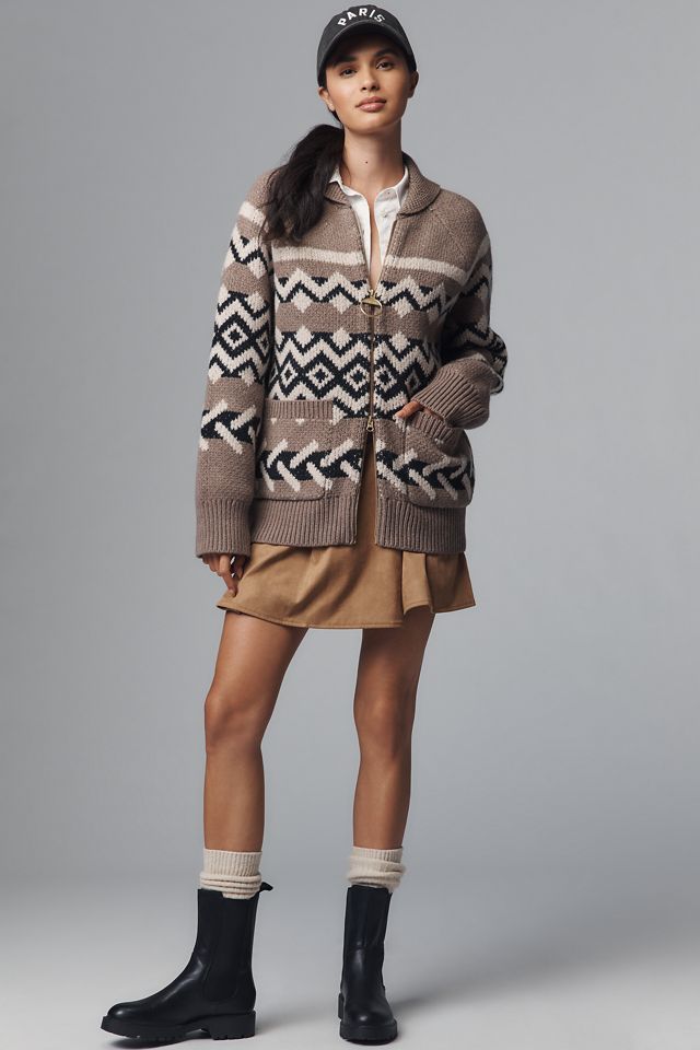 Barbour Klara Knitted Zip Cardigan Sweater #2