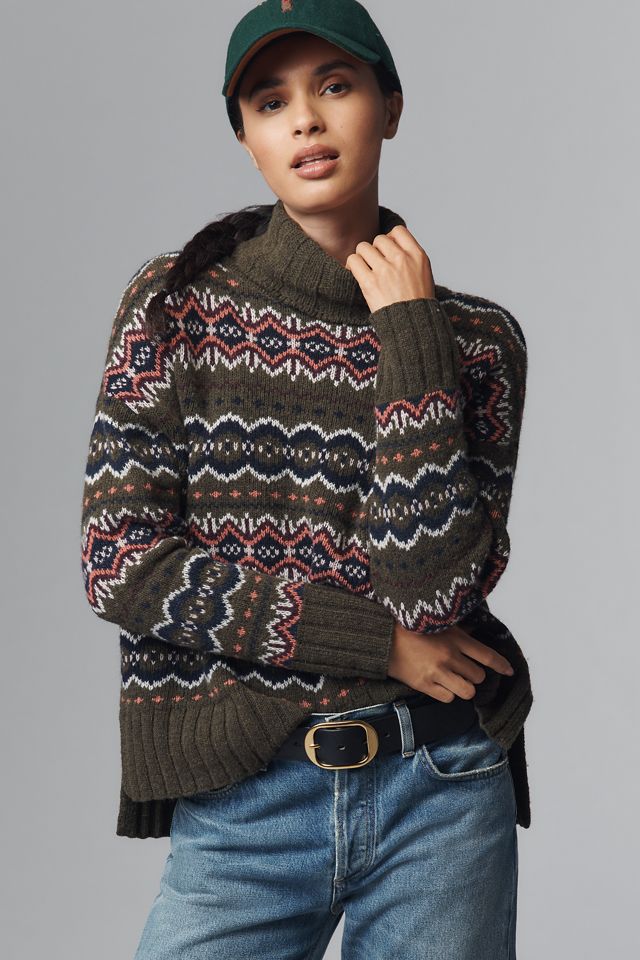 Barbour Helen Fairisle Turtleneck Sweater #1