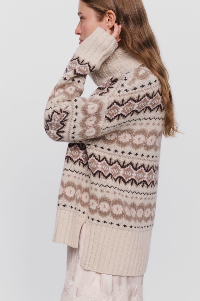Barbour Helen Fair Isle Turtleneck Sweater #1