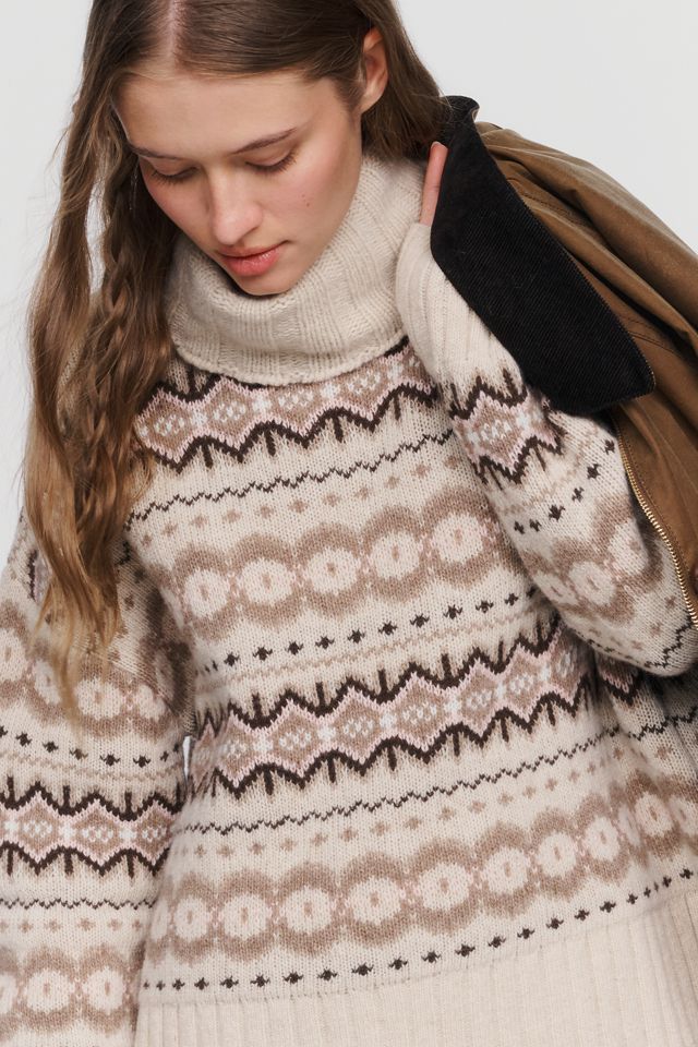 Barbour Helen Fair Isle Turtleneck Sweater #3