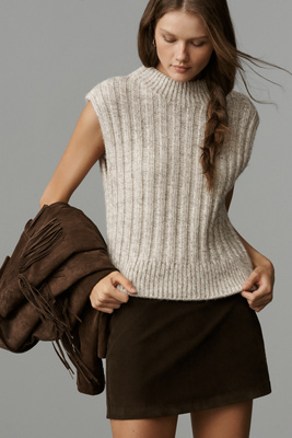 Barbour Anastasia Sweater Vest In Sand