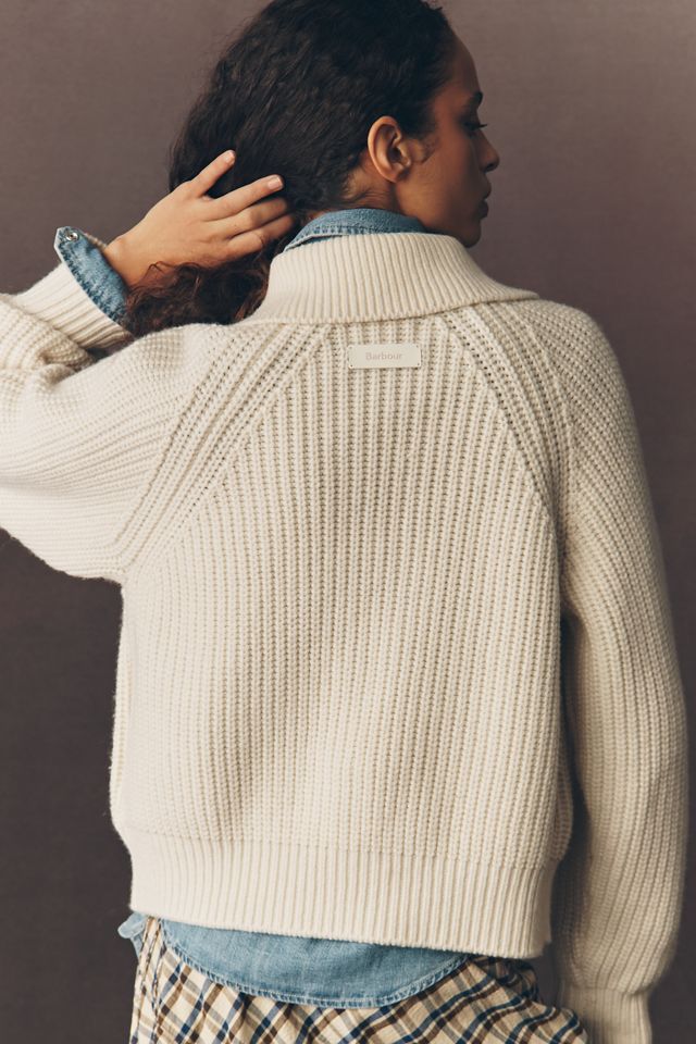 Barbour Marla Knitted Bomber Sweater #2