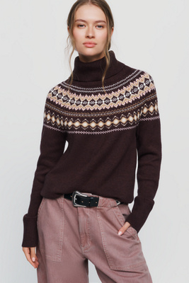 Barbour Darwen Fair Isle Turtleneck Sweater by Anthropologie