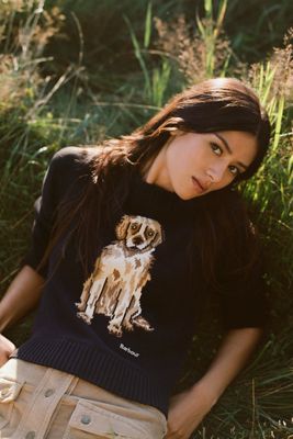 Barbour x Anthropologie Lara 100% Cotton Sweater