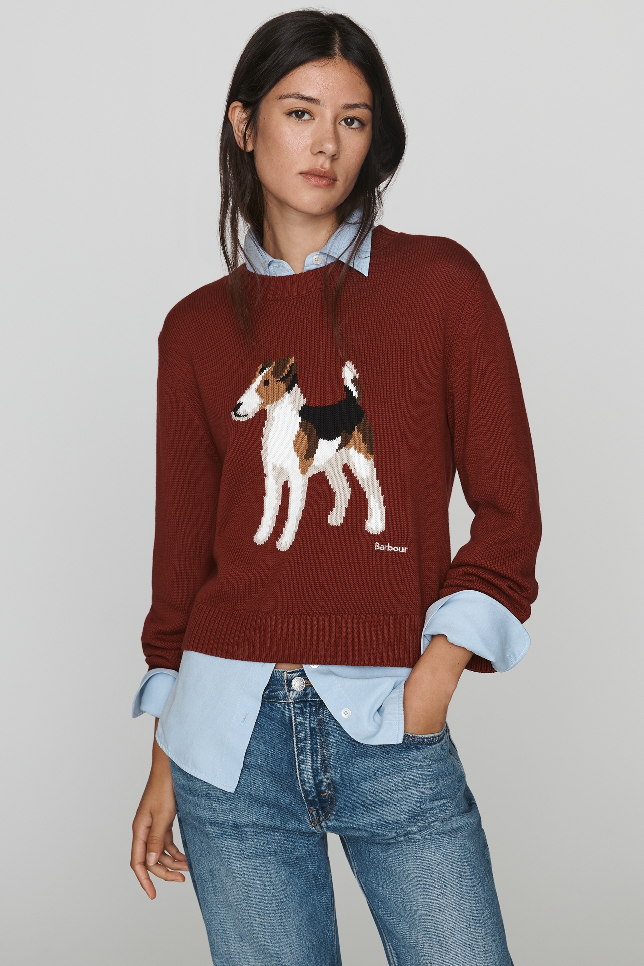 Barbour x Anthropologie Joyce 100% Cotton Sweater