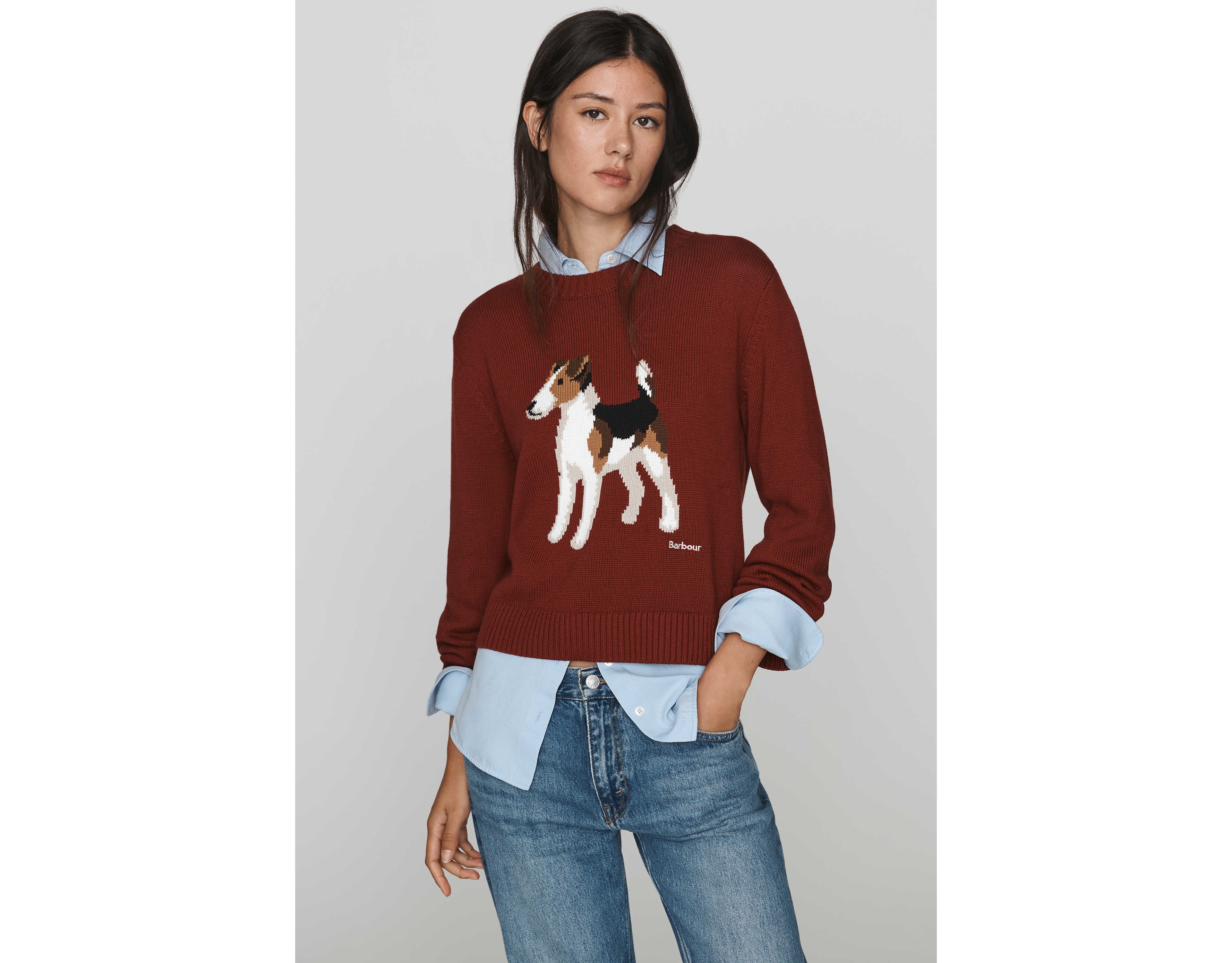 Barbour x Anthropologie Joyce 100% Cotton Sweater