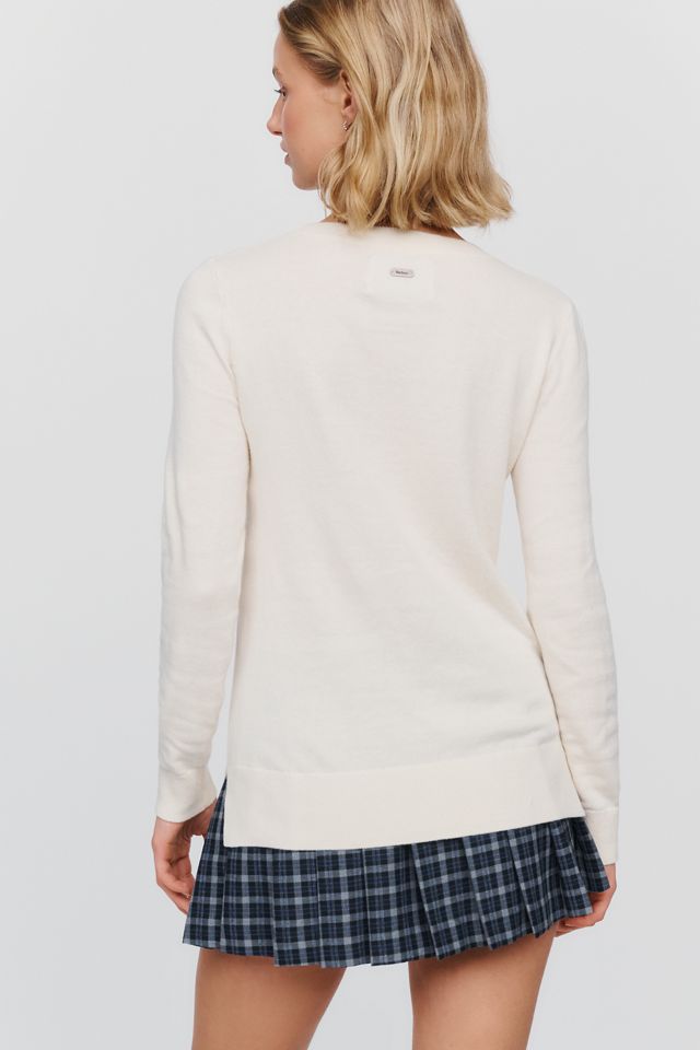 Barbour Homeswood Cashmere Cotton Equestrian Sweater #1
