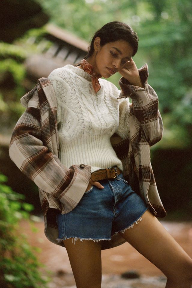 Kelyn Cropped Cable-Knit Sweater #2