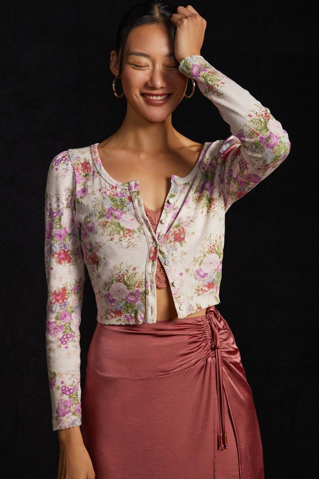LoveShackFancy Jonah Cropped Cardigan Sweater | Anthropologie