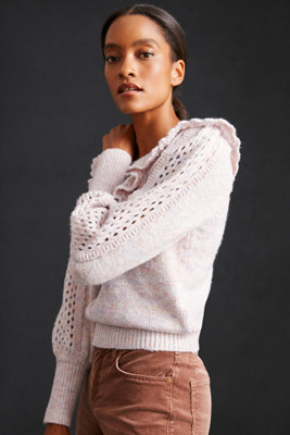 LoveShackFancy Francie Wool Jacquard Pullover main image 0