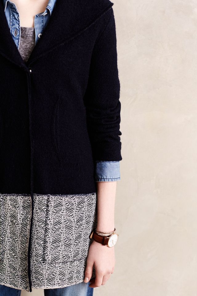 Anthropologie boiled wool outlet sweater coat