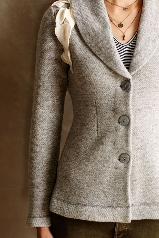 Corsage Boiled Wool Blazer #3