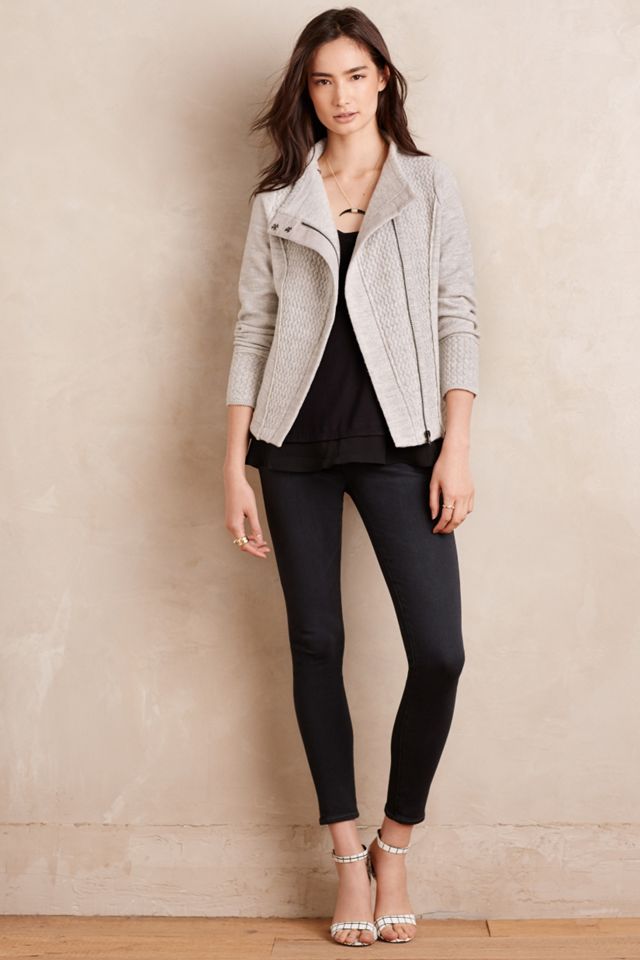 Textured Wool Moto Jacket #2