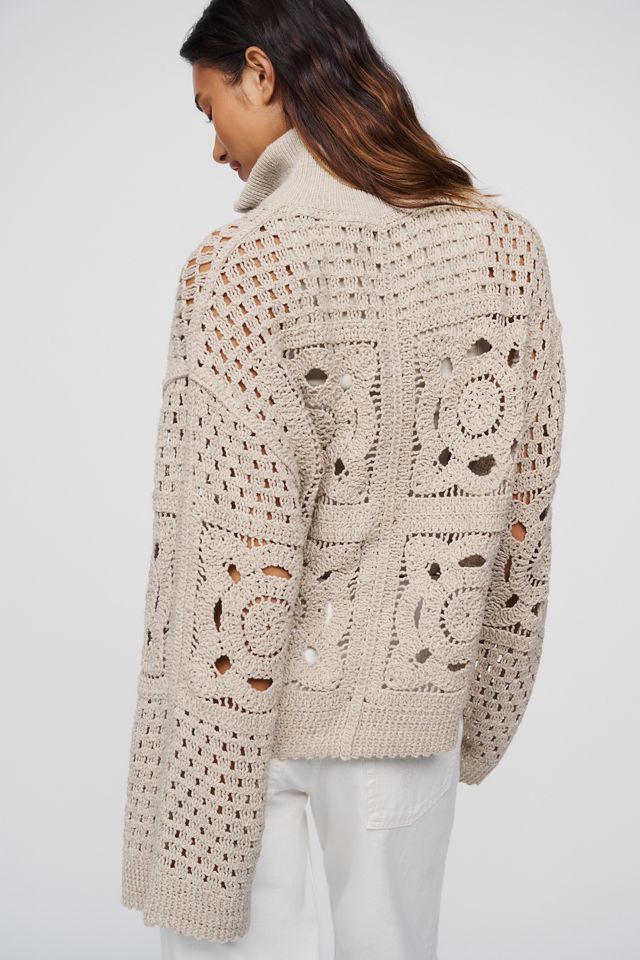 Claret Crosette Cotton Wool Blend Cardigan #2