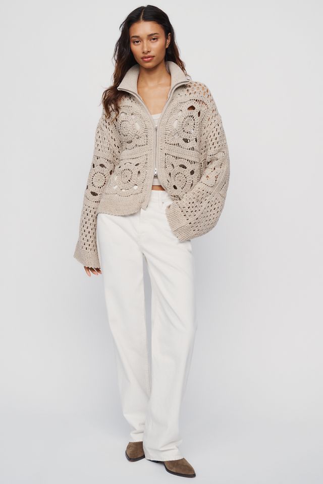 Claret Crosette Cotton Wool Blend Cardigan #3