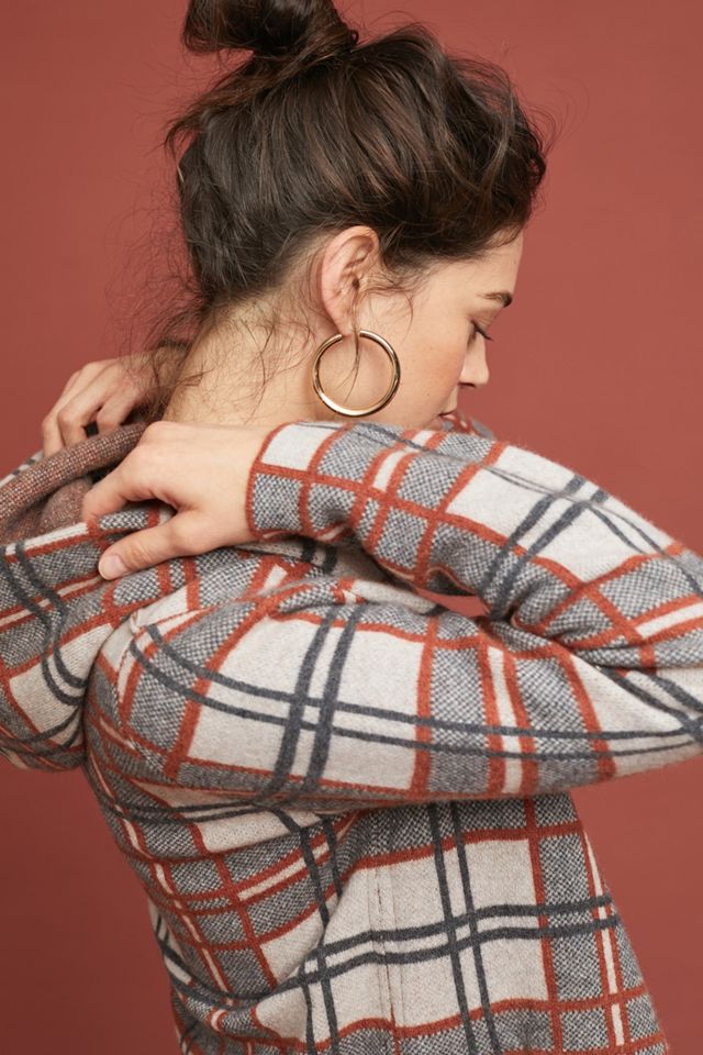 Plaid Sweater Coat #2
