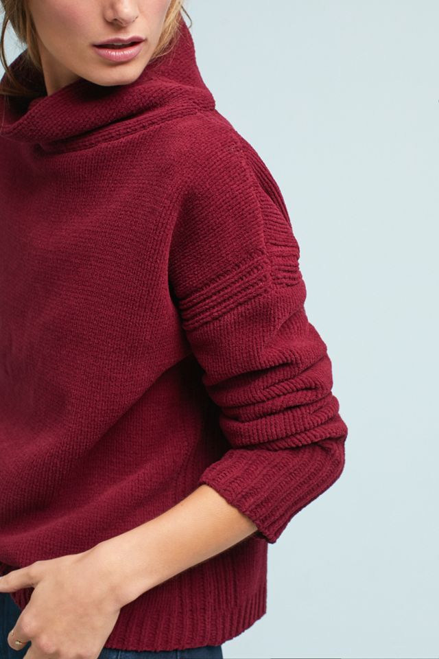Chenille Mock Neck Pullover #1