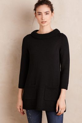 Rib-Trimmed Sweater Tunic 