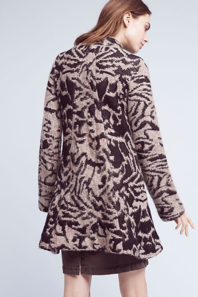 Animal Jacquard Driving Coat #3