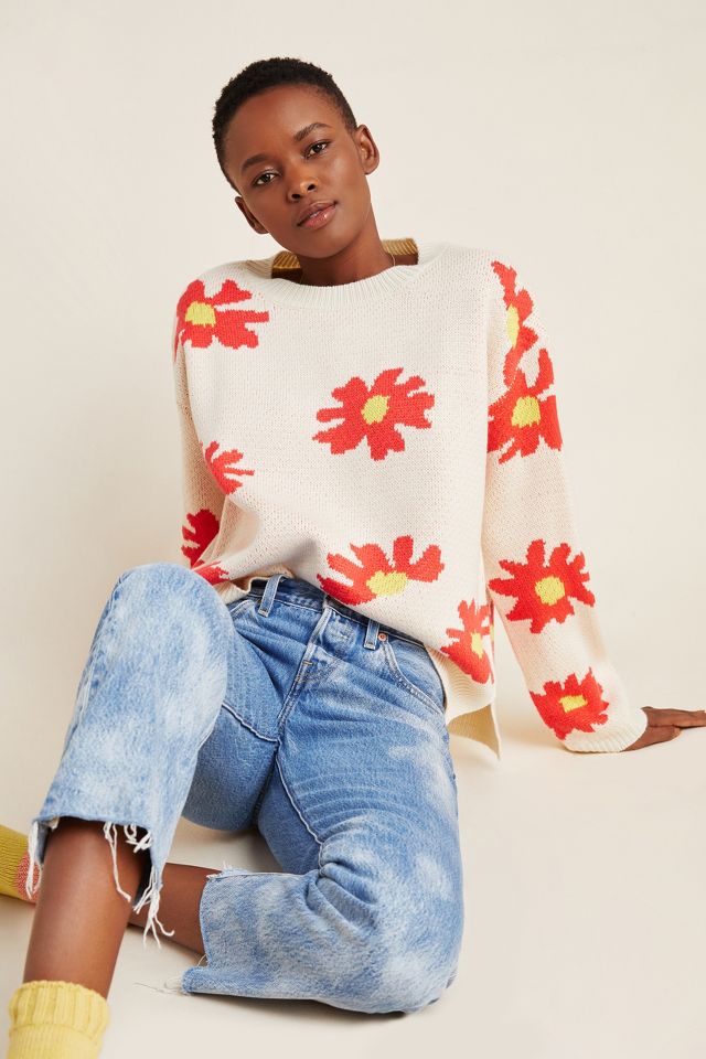 Dee Flower Power Sweater | Anthropologie