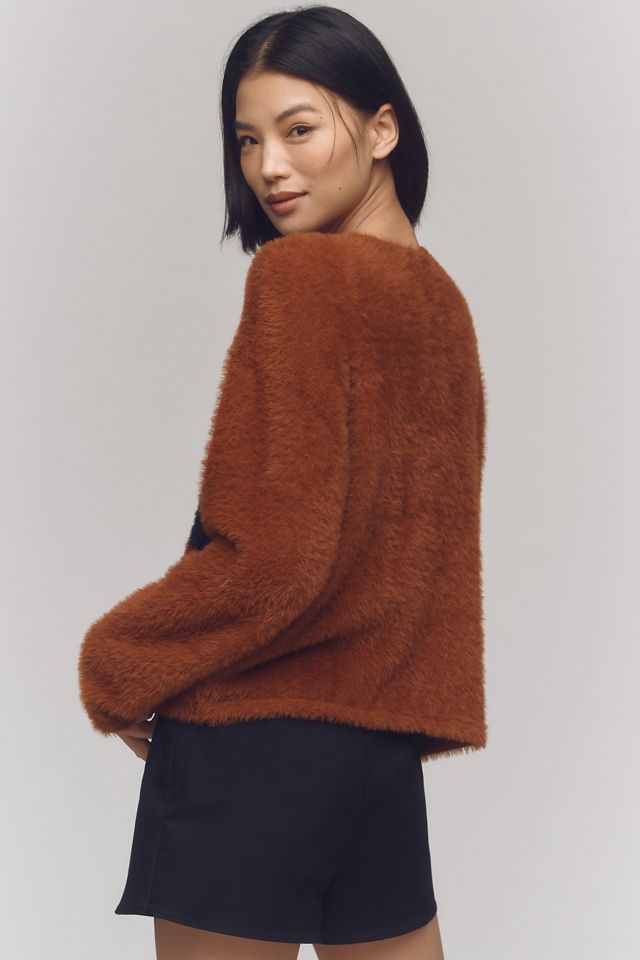 4SI3NNA Graphic Eyelash Sweater #1