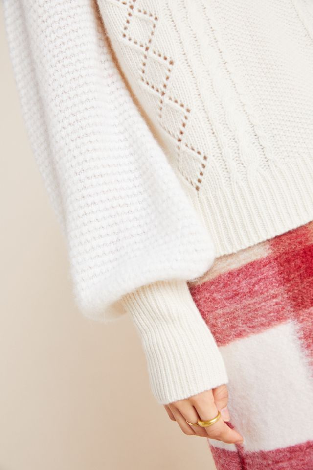 Elizabeth Pointelle Wool Sweater #3