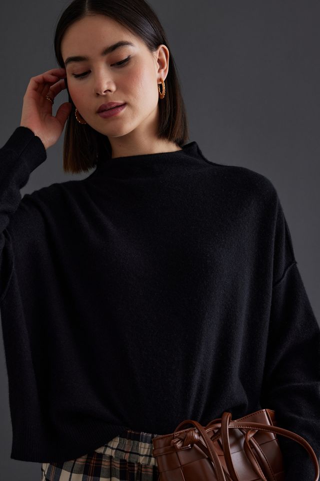The Alani Cashmere Mock-Neck Sweater by Pilcro #3