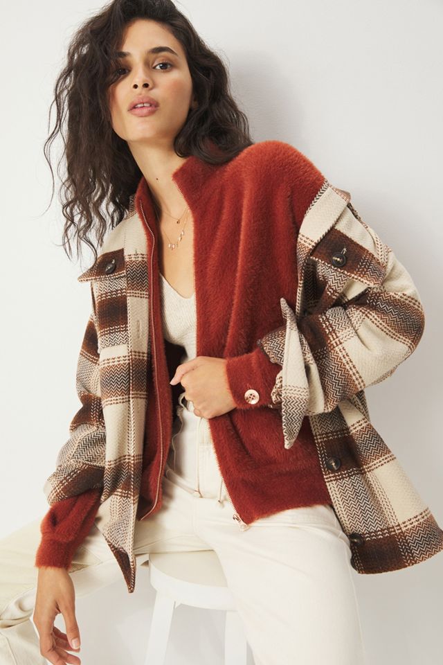 Maeve Kalista Eyelash Sweater Jacket #1