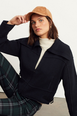 Andrea Cropped Sweater Jacket | Anthropologie UK