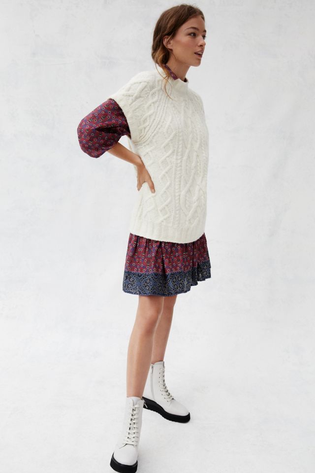 Maeve Cybil Cable-Knit Sweater Vest #2