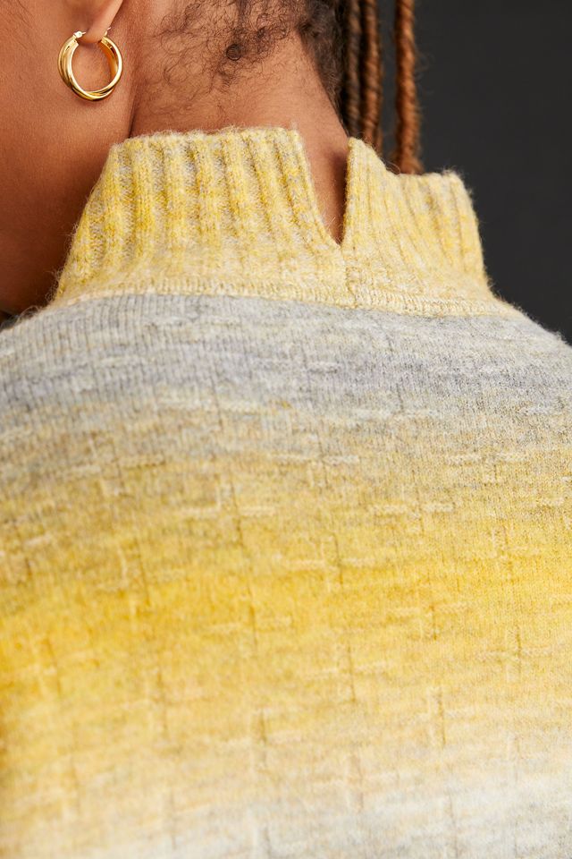 Pilcro Cropped Mock-Neck Sweater #3