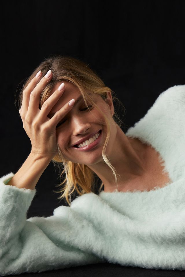 Maeve Plush V-Neck Sweater #1