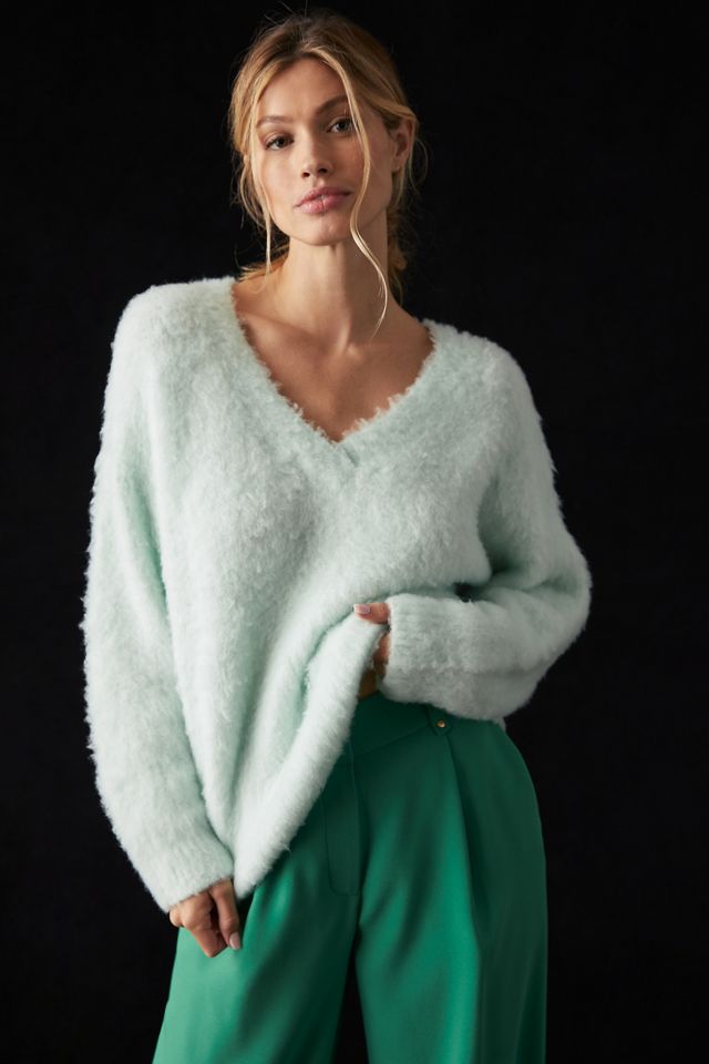 Maeve Plush V-Neck Sweater #4