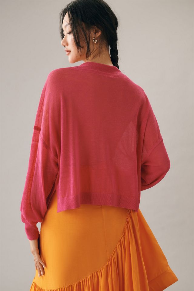 Maeve Sheer V-Neck Sweater #2
