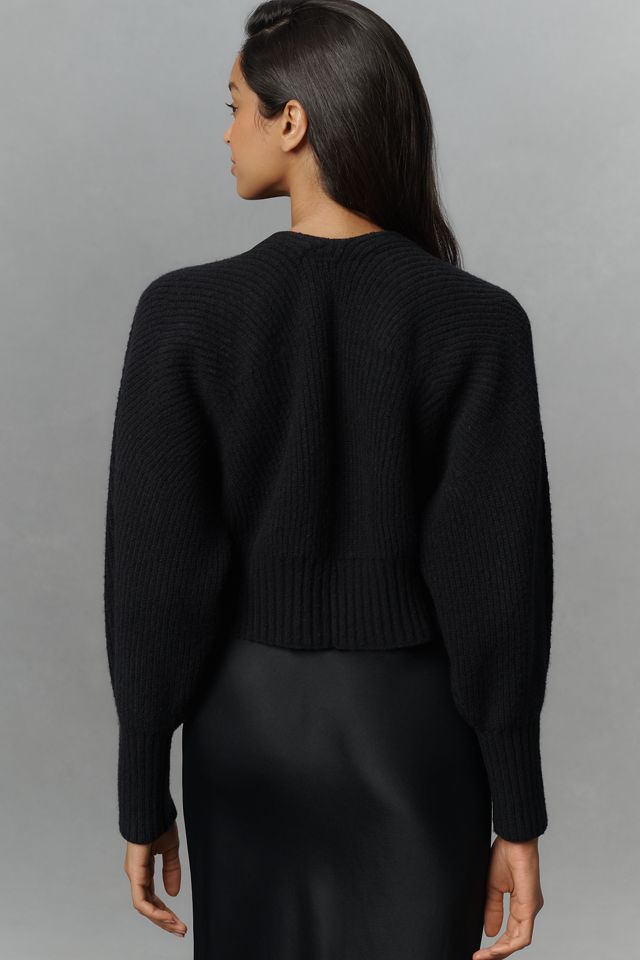 By Anthropologie Rhea Hardware Crop Cardigan Sweater #1