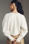 By Anthropologie Rhea Bow-Front Crop Cardigan Sweater
