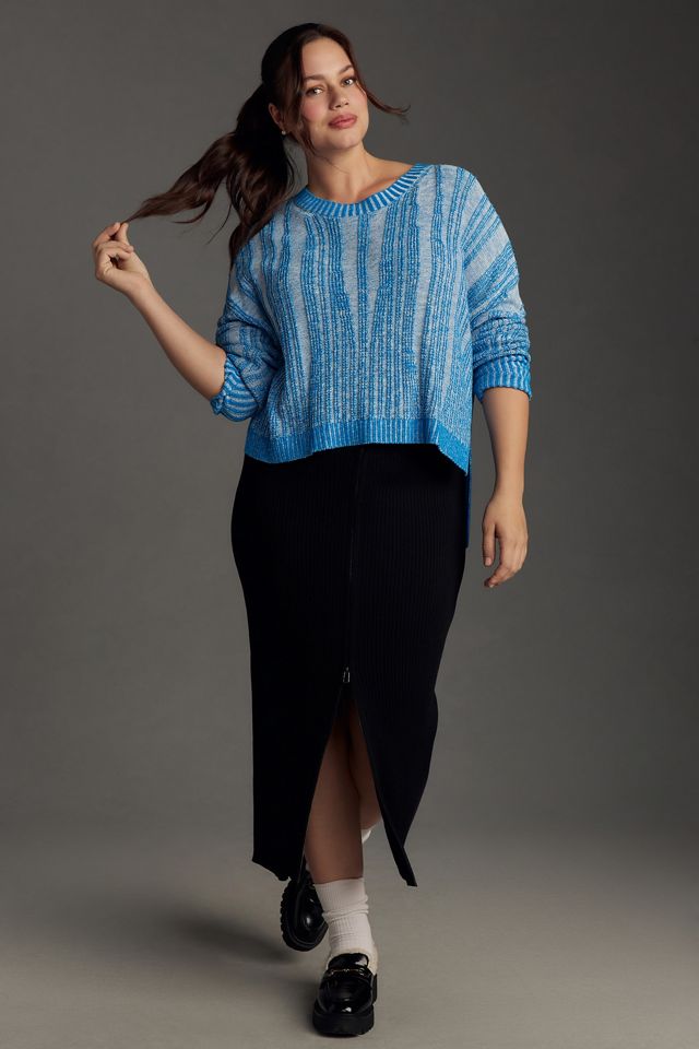 Pilcro Textured High-Low Pullover Sweater #6