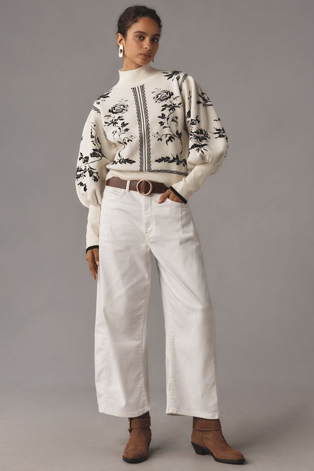 By Anthropologie Balloon-Sleeve Turtleneck Sweater #2