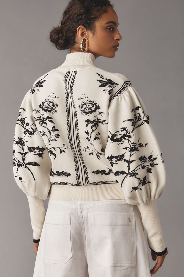 By Anthropologie Balloon-Sleeve Turtleneck Sweater #3