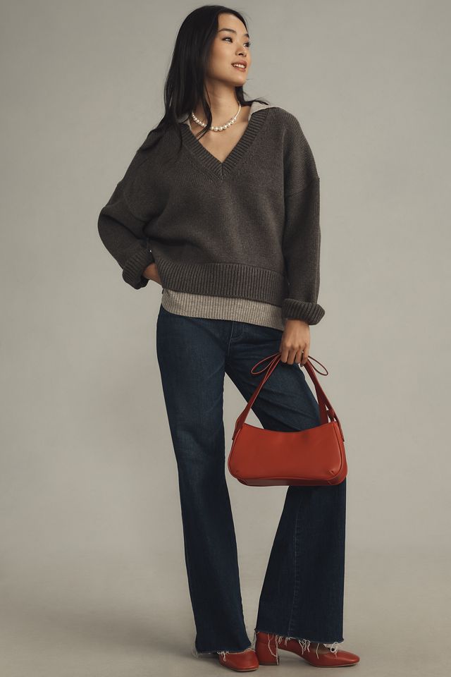Maeve Layered Polo Sweater #2