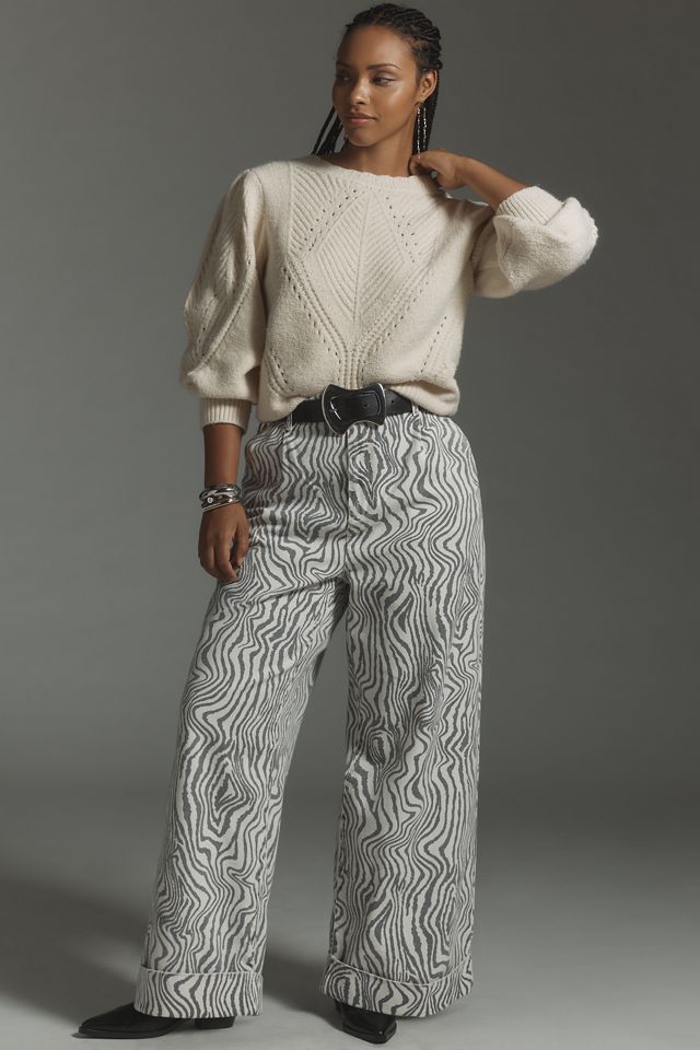 By Anthropologie Scalloped Collar Sweater #7