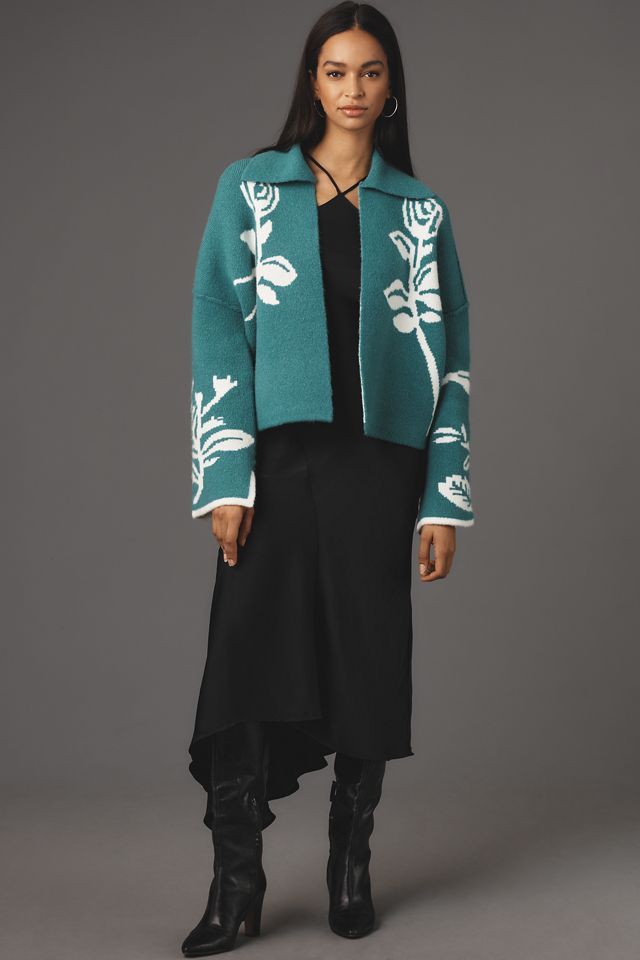 By Anthropologie Boxy Cardigan Sweater #3
