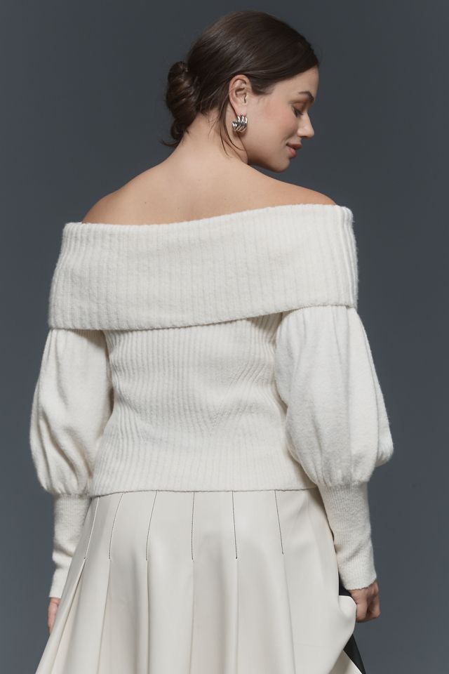 Le Jumper Tessa à Épaules Dénudées et Manches Bouffantes #5