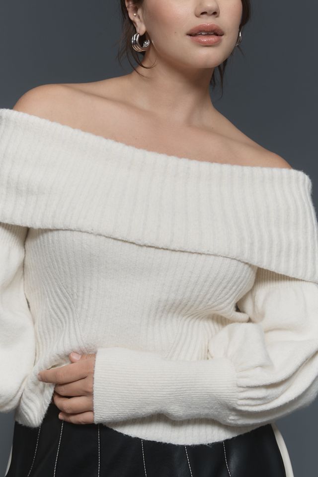 Le Jumper Tessa à Épaules Dénudées et Manches Bouffantes #6
