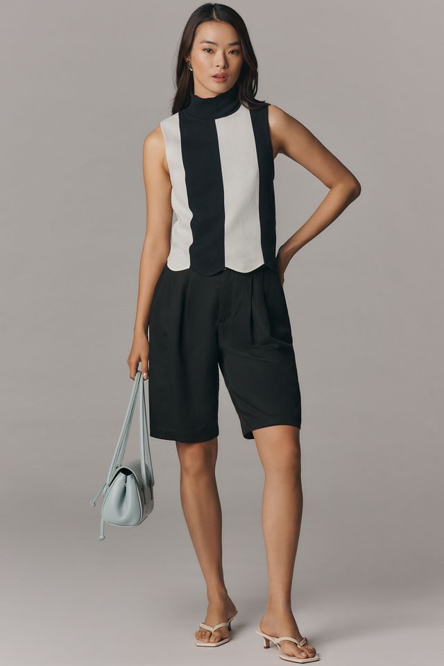 Maeve Scalloped Turtleneck Sweater Tank Top #2