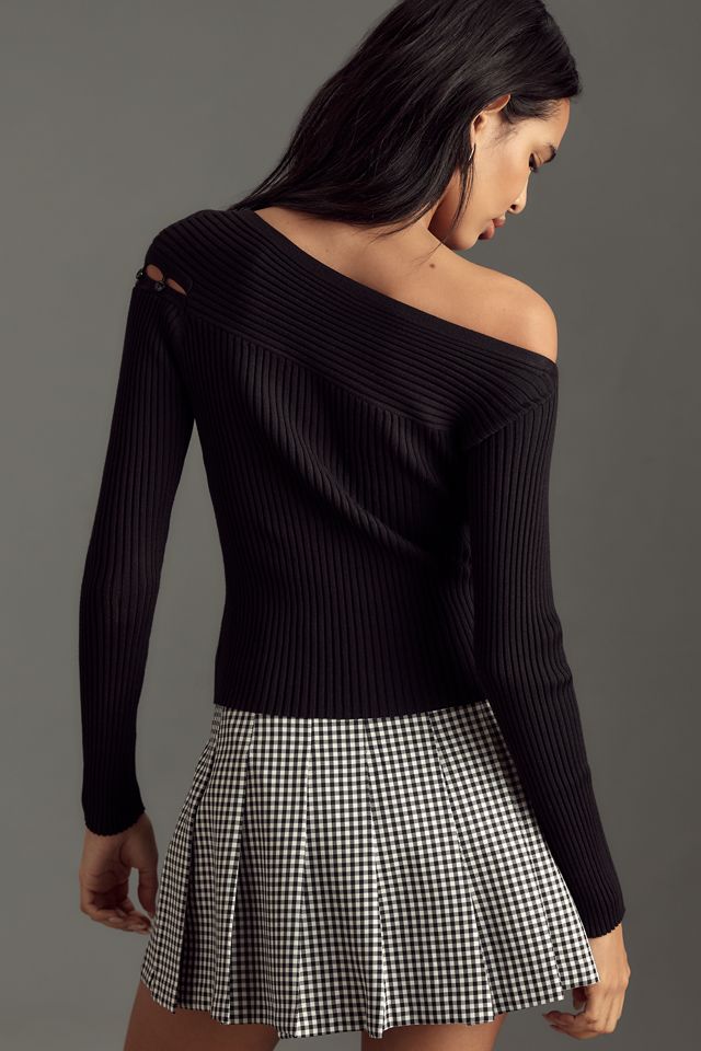By Anthropologie Ribbed Button-Detail Sweater #1