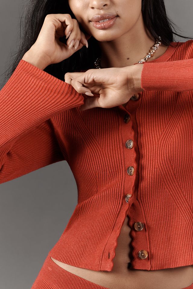 Maeve Scalloped Cardigan Sweater #4