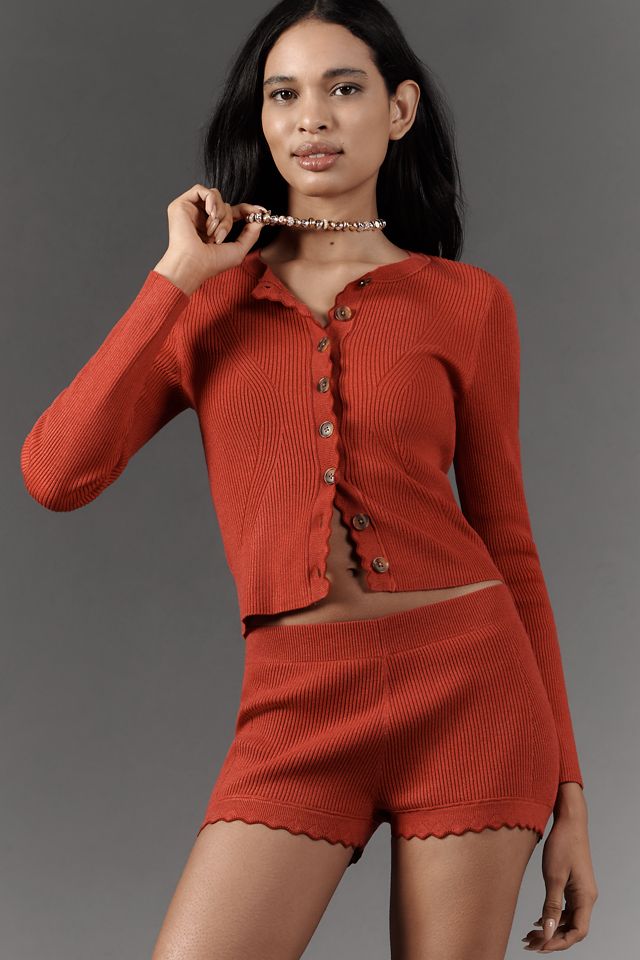 Maeve Scalloped Cardigan Sweater #2